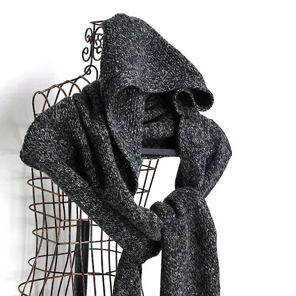 [BUNJANG] Hugo Boss Long Wool Hooded Scarf / 휴고보스 후드 롱 울머플러