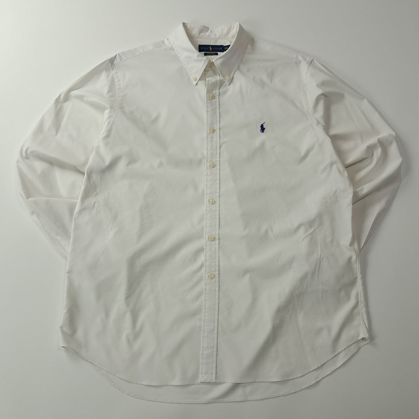 [SOLD OUT] CK409 XL 폴로 퍼포먼스 블루포니 화이트 셔츠 남방