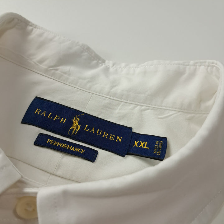 [SOLD OUT] CK409 XL 폴로 퍼포먼스 블루포니 화이트 셔츠 남방