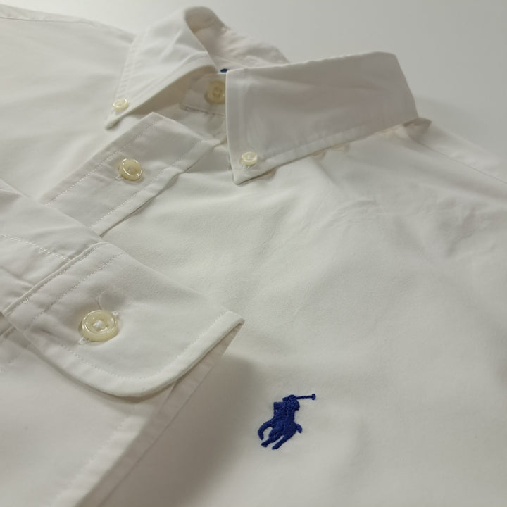 [SOLD OUT] CK409 XL 폴로 퍼포먼스 블루포니 화이트 셔츠 남방