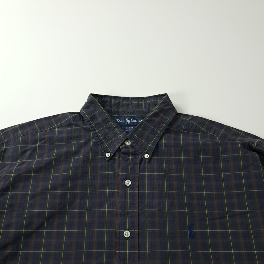 [BUNJANG] CK410 XL 폴로 90s 홍콩판 모던 타탄체크 셔츠 남방 / CK410 XL 폴로 90s 홍콩판 모던 타탄체크 셔츠 남방