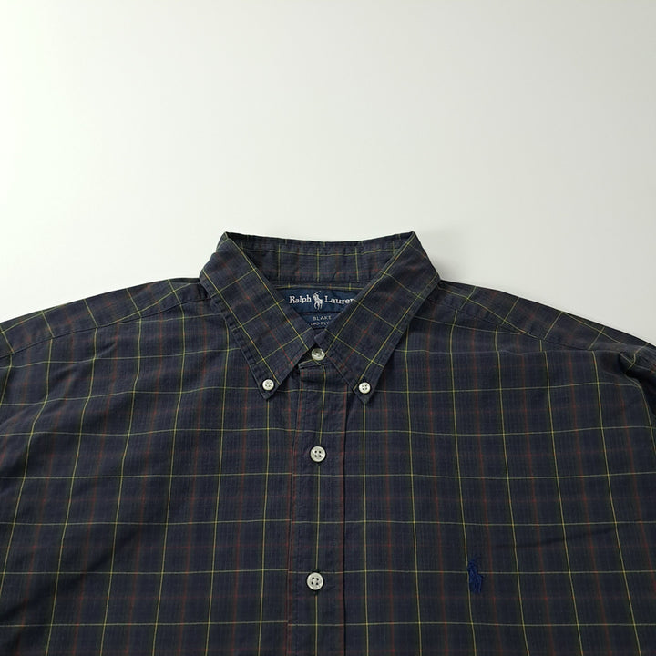 [BUNJANG] CK410 XL 폴로 90s 홍콩판 모던 타탄체크 셔츠 남방 / CK410 XL 폴로 90s 홍콩판 모던 타탄체크 셔츠 남방