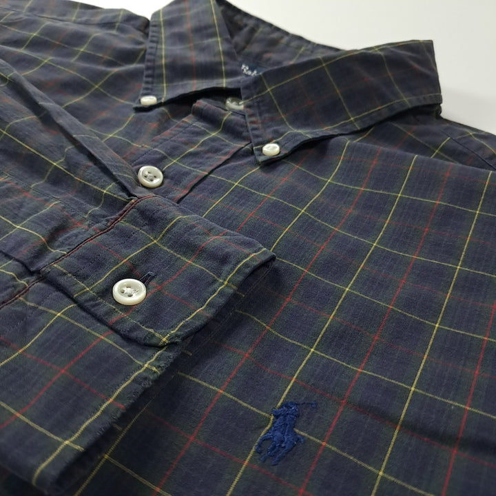 [BUNJANG] CK410 XL 폴로 90s 홍콩판 모던 타탄체크 셔츠 남방 / CK410 XL 폴로 90s 홍콩판 모던 타탄체크 셔츠 남방