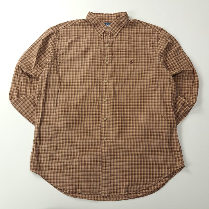 [BUNJANG] CK411 XL 폴로 00s 타터솔체크 클래식 프레피 셔츠 남방 / CK411 XL 폴로 00s 타터솔체크 클래식 프레피 셔츠 남방