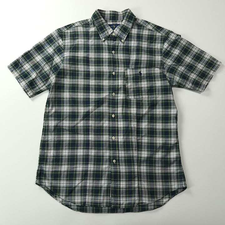[BUNJANG] CK412 XL 폴로 90s 클래식 타탄체크 반팔 셔츠 남방 / CK412 XL 폴로 90s 클래식 타탄체크 반팔 셔츠 남방