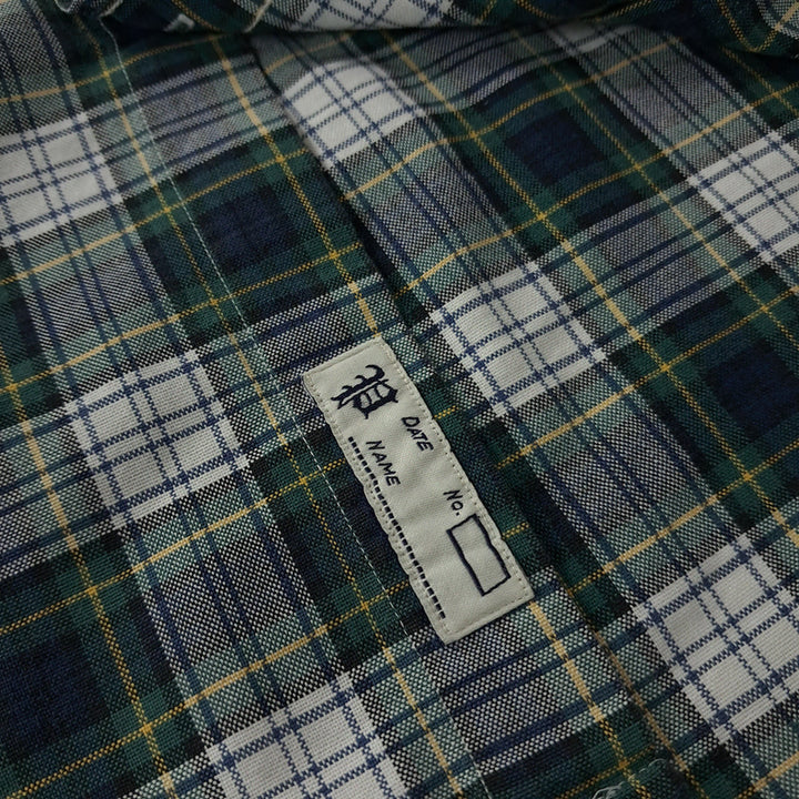 [BUNJANG] CK412 XL 폴로 90s 클래식 타탄체크 반팔 셔츠 남방 / CK412 XL 폴로 90s 클래식 타탄체크 반팔 셔츠 남방