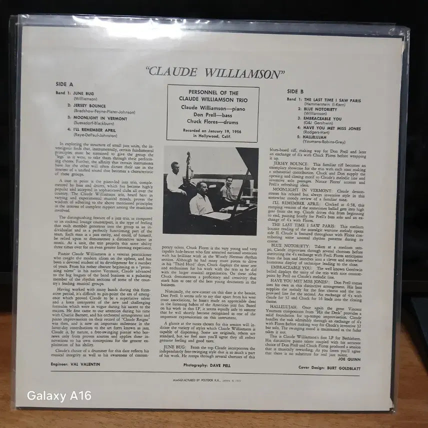 [BUNJANG] Claude Williamson Piano LP Record / 클로드 윌리엄슨 Have Piano LP 음반