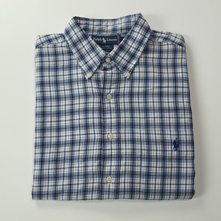 [SOLD OUT] CK413 XL 폴로 90s 미국판 블레어 플래드 체크 셔츠 남방