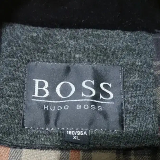 [BUNJANG] BOSS 차콜 그레이 배색 자켓 / BOSS 차콜 그레이 배색 자켓