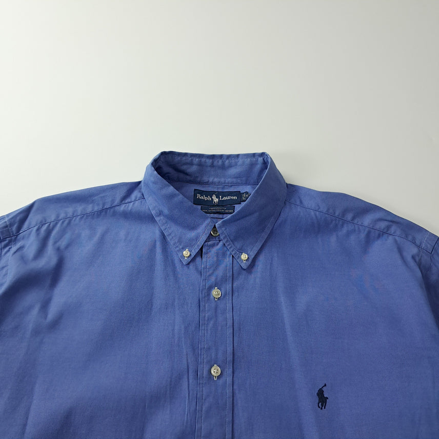 [BUNJANG] CK414 2XL 폴로 90s 야머스 클래식 블루 셔츠 남방 / CK414 2XL 폴로 90s 야머스 클래식 블루 셔츠 남방