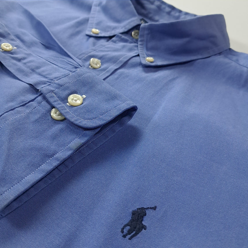 [BUNJANG] CK414 2XL 폴로 90s 야머스 클래식 블루 셔츠 남방 / CK414 2XL 폴로 90s 야머스 클래식 블루 셔츠 남방