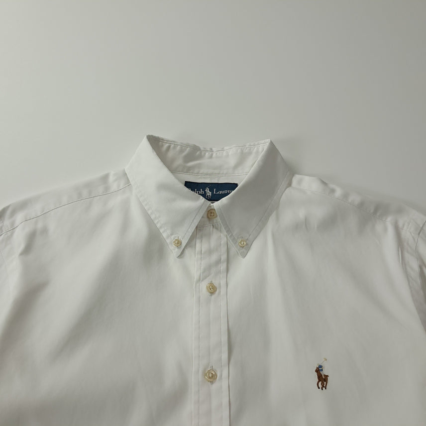 [BUNJANG] CK415 XL 폴로 00s 멀티포니 화이트 셔츠 남방 / CK415 XL 폴로 00s 멀티포니 화이트 셔츠 남방