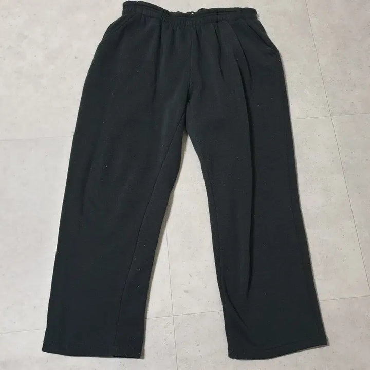 [BUNJANG] Unisex Gray Fleece-Lined Training Pants / 공용 바지 30-31 (진회색) 고무줄 트레이닝 기모 여성 남성 츄리닝