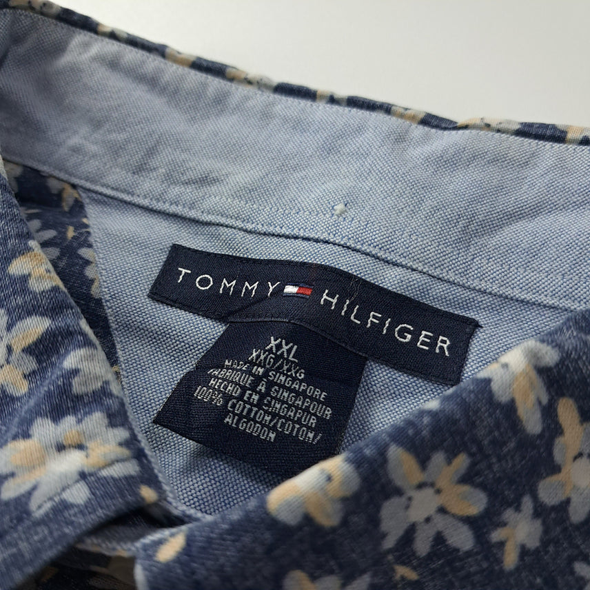 [BUNJANG] Tommy Hilfiger 90s Singapore Floral Shirt / CK418 2XL 타미힐피거 90s 싱가포르판 플로럴 반팔 셔츠 남방