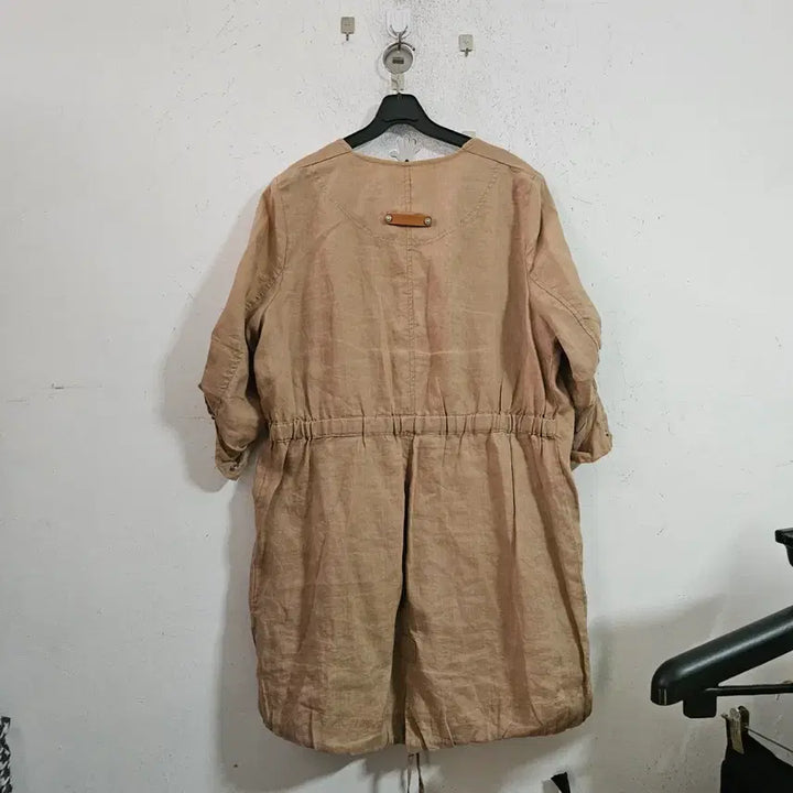 [BUNJANG] A. Bellucci Linen Roll-Up Jacket Brown / A. 벨루치 린넨 롤업 자켓 브라운