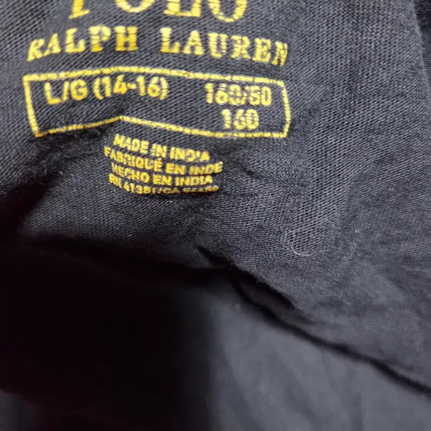 [BUNJANG] Polo Ralph Lauren Black Short Sleeve T-shirt / 폴로 랄프로렌 블랙 반팔 티셔츠