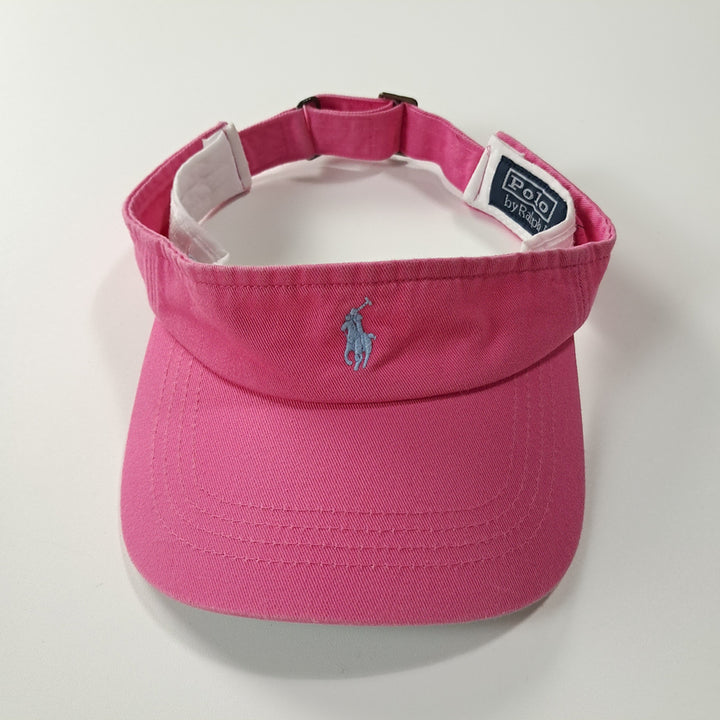 [BUNJANG] Polo Ralph Lauren 90s Pony Embroidered Colorblock Sun Visor Hat / CK421 L 폴로 90s 포니자수 배색 핑크 썬바이저 썬캡 모자