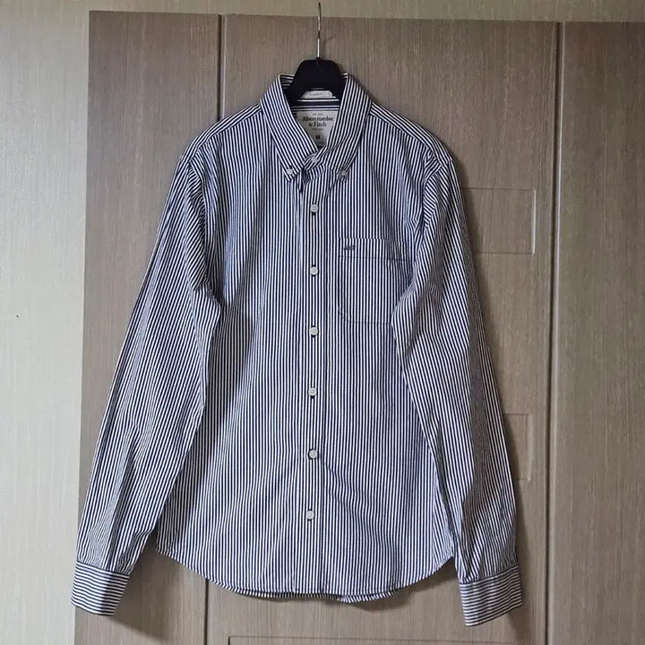 [BUNJANG] Abercrombie Stripe Long Sleeve Shirt M / 아베크롬비 스트라이프 긴팔 셔츠 M
