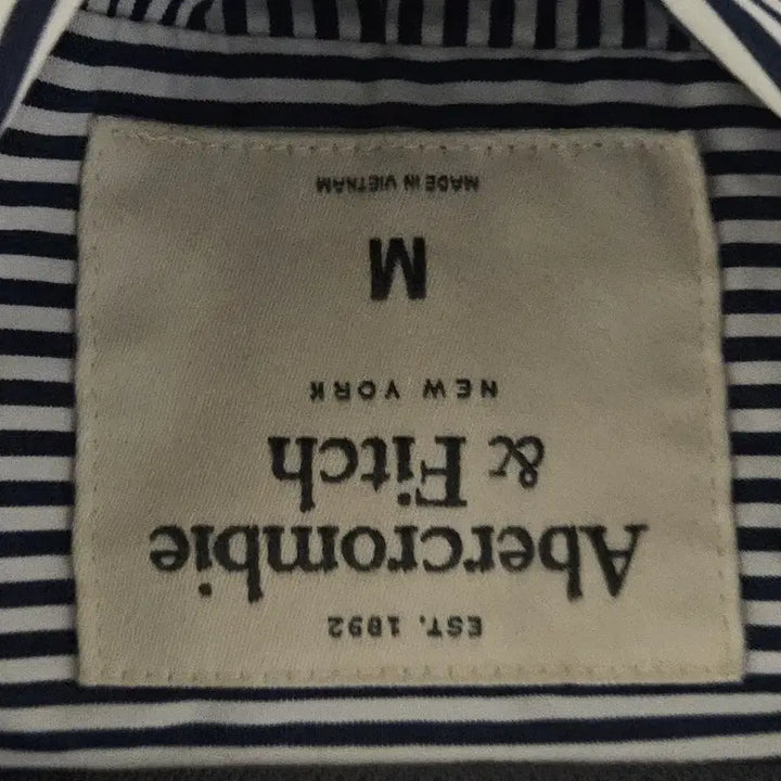 [BUNJANG] Abercrombie Stripe Long Sleeve Shirt M / 아베크롬비 스트라이프 긴팔 셔츠 M
