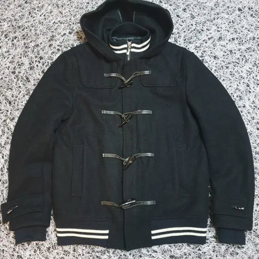 [BUNJANG] Paul Smith Black Wool Hooded Duffle Jacket / 폴스미스 블랙 모직 후드 더플쟈켓