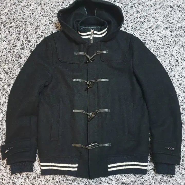[BUNJANG] Paul Smith Black Wool Hooded Duffle Jacket / 폴스미스 블랙 모직 후드 더플쟈켓