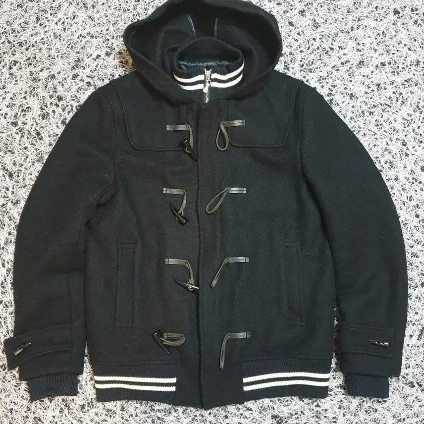 [BUNJANG] Paul Smith Black Wool Hooded Duffle Jacket / 폴스미스 블랙 모직 후드 더플쟈켓