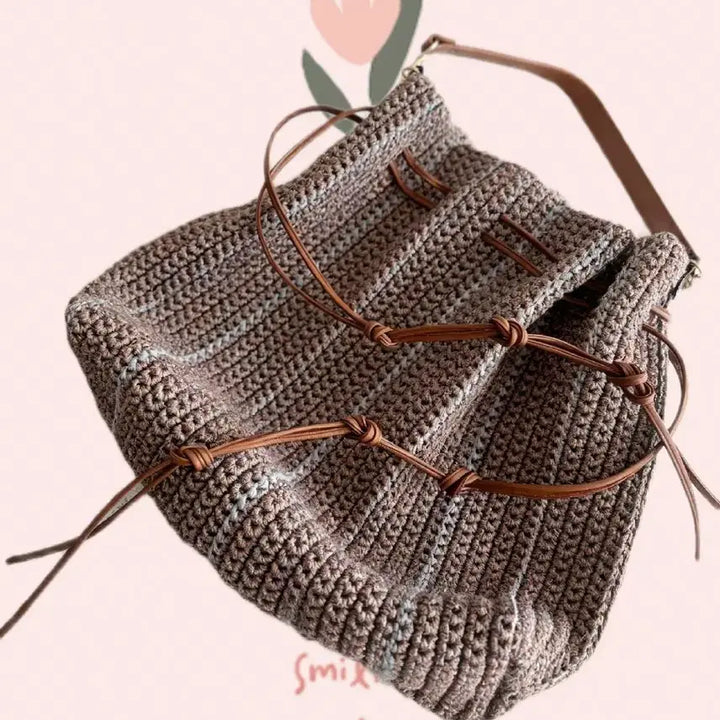 [BUNJANG] Handmade Knit Bucket Bag / 핸드메이드 뜨개 가방