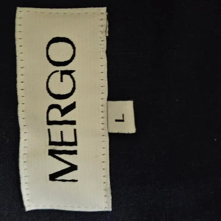 [BUNJANG] MERGO Navy Linen Long-Sleeve Shirt / MERGO 네이비  린넨긴팔 셔츠 L
