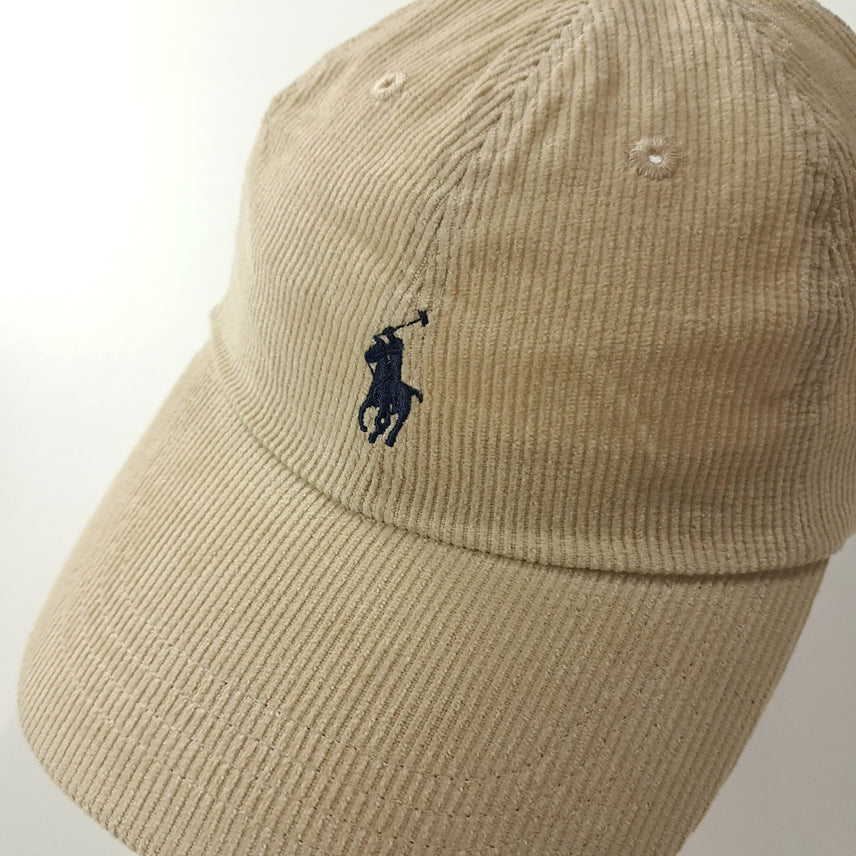 [BUNJANG] Polo Ralph Lauren Corduroy Pony Baseball Cap / CK422 L 폴로 코듀로이 포니자수 베이지 볼캡 모자