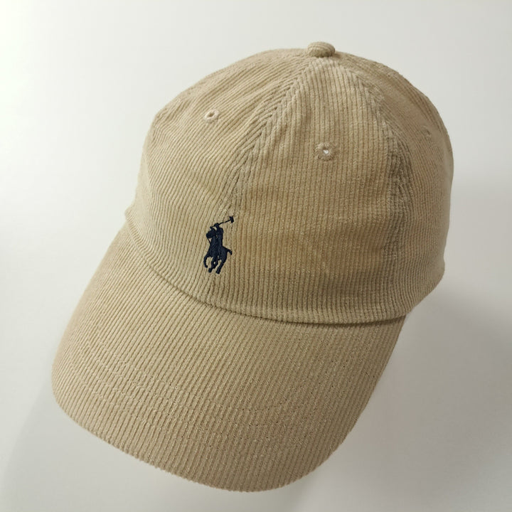 [BUNJANG] Polo Ralph Lauren Corduroy Pony Baseball Cap / CK422 L 폴로 코듀로이 포니자수 베이지 볼캡 모자