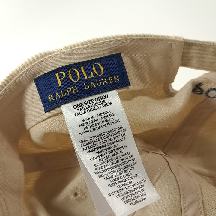 [BUNJANG] Polo Ralph Lauren Corduroy Pony Baseball Cap / CK422 L 폴로 코듀로이 포니자수 베이지 볼캡 모자