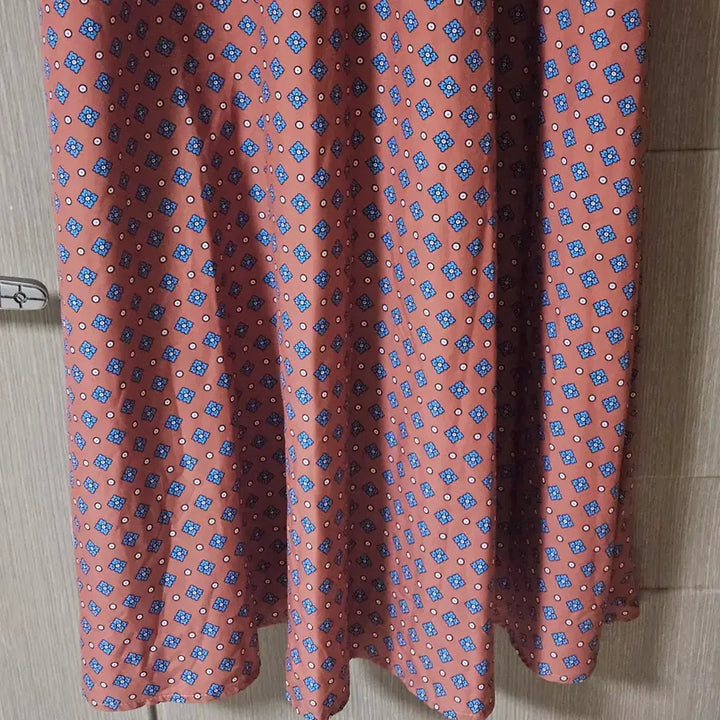 [BUNJANG] Floral Print Long Dress Brown S / 잔꽃무늬 롱 원피스 브라운 S