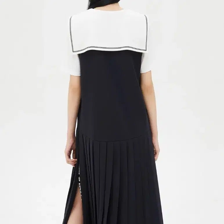 [BUNJANG] Lucky Chouette Sailor Collar Long Dress / 럭키슈에뜨  원피스