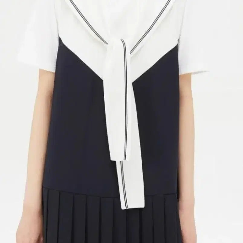 [BUNJANG] Lucky Chouette Sailor Collar Long Dress / 럭키슈에뜨  원피스