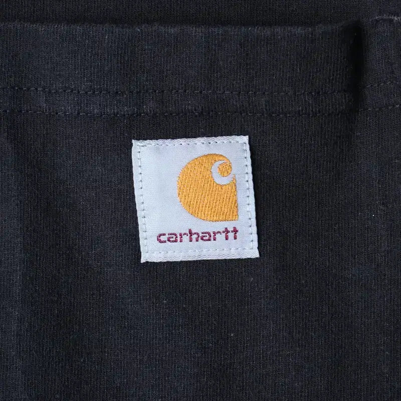 [BUNJANG] Carhartt Pocket T-Shirt Black / (M-L) 칼하트 반팔 티셔츠 포켓 블랙 에이징-185E8