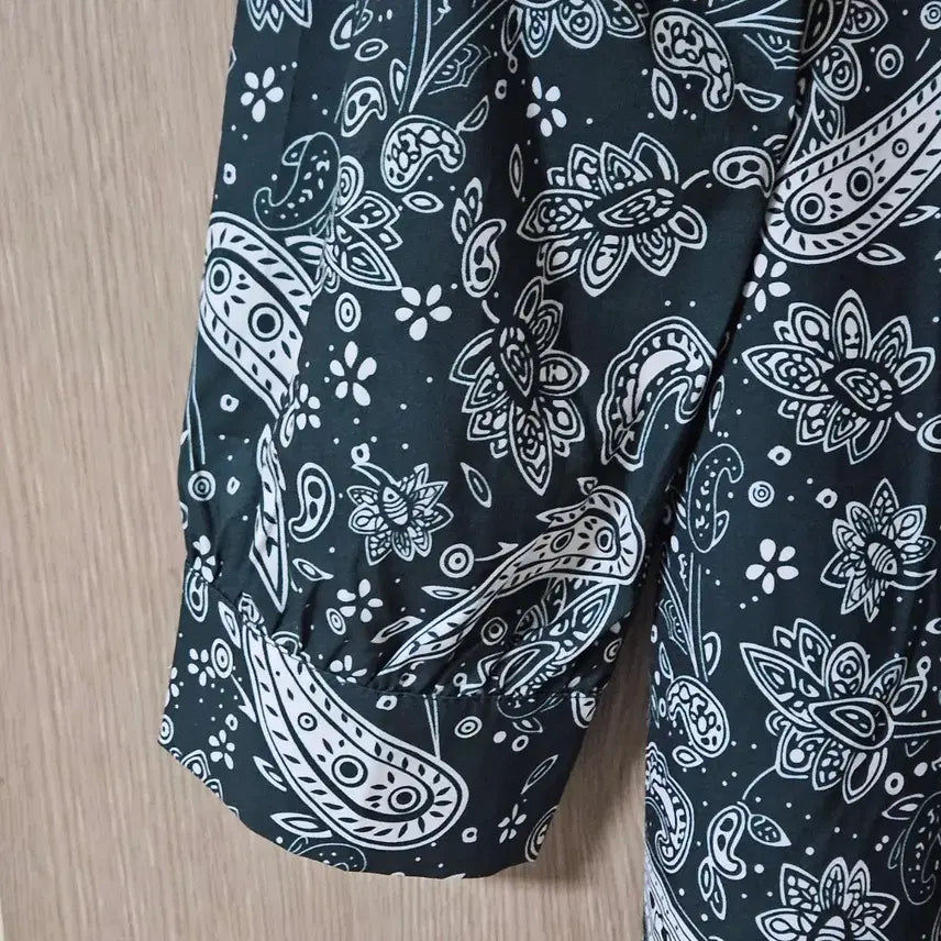[BUNJANG] Paisley Long Sleeve Maxi Dress 66 / 페이즐리 롱 원피스 긴팔 66