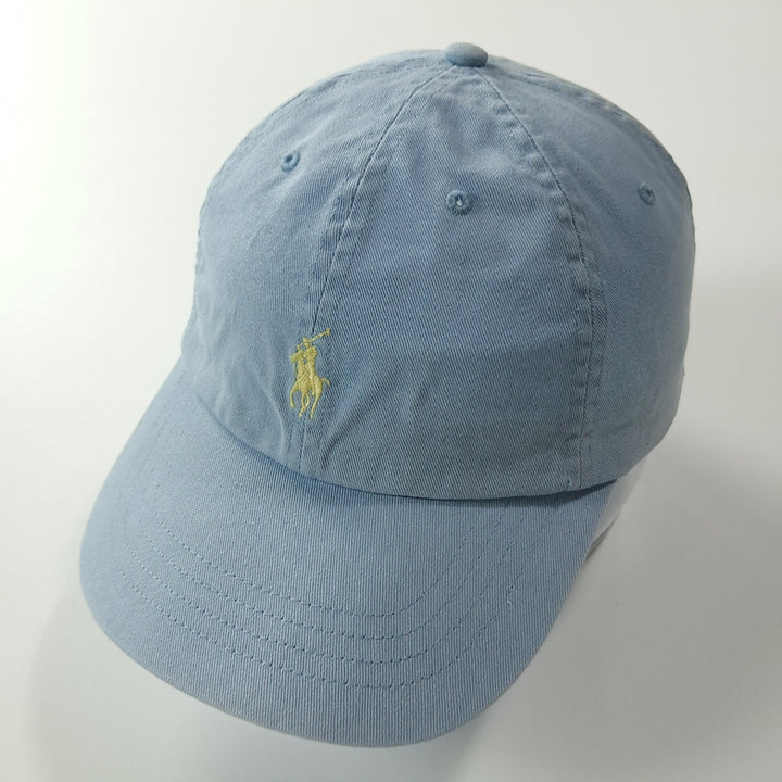 [BUNJANG] CK423 L 폴로 90s 가죽스트랩 옐로우포니 스카이블루 볼캡 / CK423 L 폴로 90s 가죽스트랩 옐로우포니 스카이블루 볼캡
