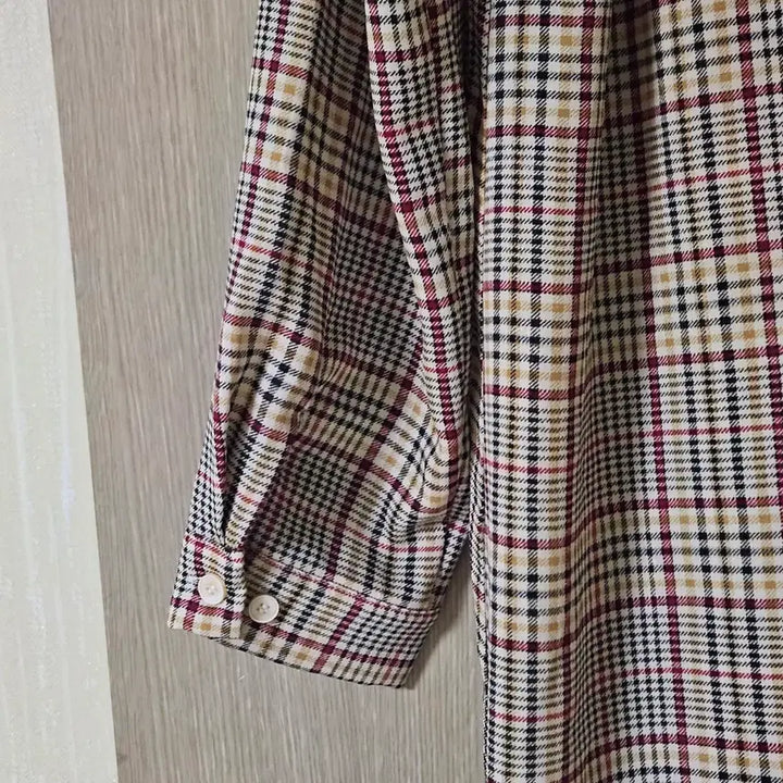 [BUNJANG] Checkered Long Dress / 체크 롱 원피스 프릴 디자인 시원한소재55~66