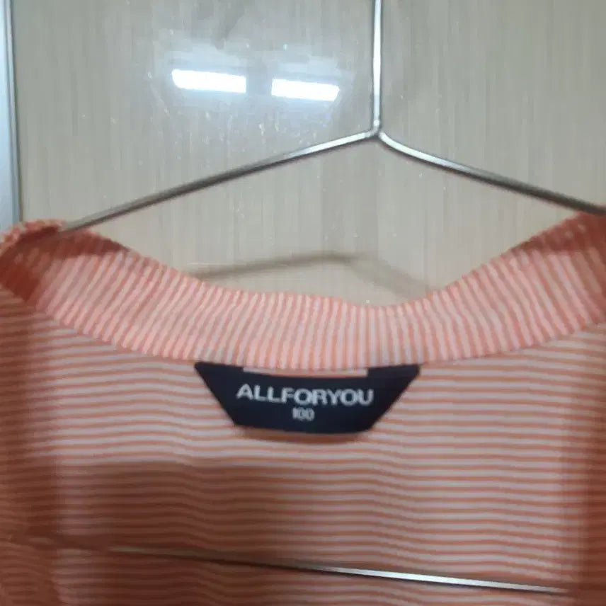 [BUNJANG] All For You Pink Striped Flower Blouse / 올포유 핑크 스트라이프 플라워 블라우스:까실하고가뻡고이뻐서어머니추천