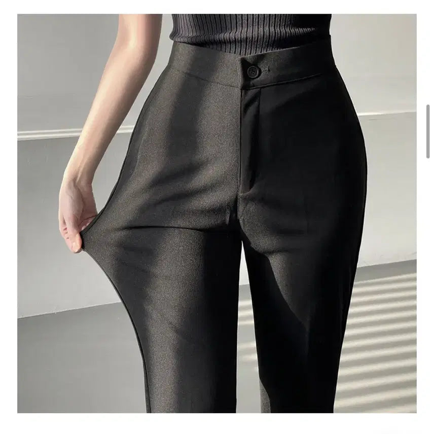 [SOLD OUT] 가나다란 골반패드 부츠컷 하이웨스트 슬랙스 바지 에이블리 지그재그