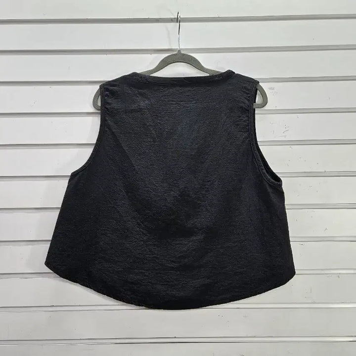 [SOLD OUT] 블랙 면 여성조끼 77/보물찾기천사
