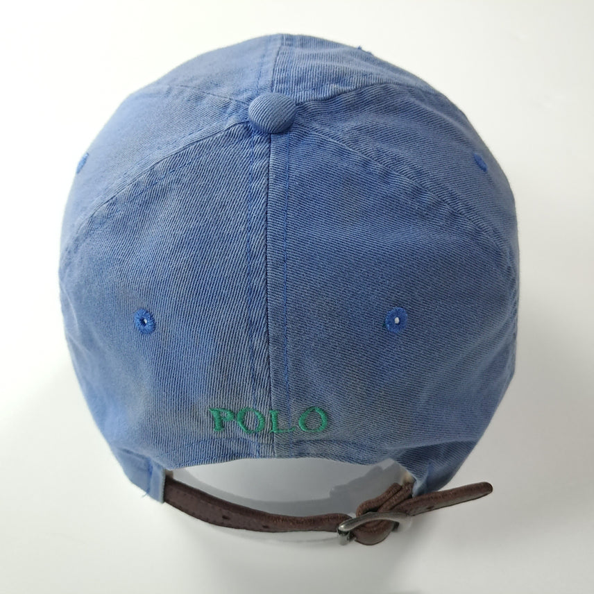 [BUNJANG] CK425 L 폴로 90s 가죽스트랩 그린포니 더스티블루 볼캡 모자 / CK425 L 폴로 90s 가죽스트랩 그린포니 더스티블루 볼캡 모자