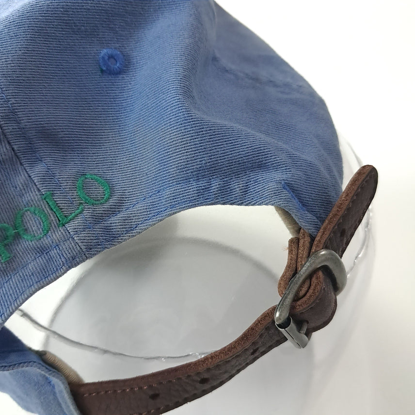 [BUNJANG] CK425 L 폴로 90s 가죽스트랩 그린포니 더스티블루 볼캡 모자 / CK425 L 폴로 90s 가죽스트랩 그린포니 더스티블루 볼캡 모자