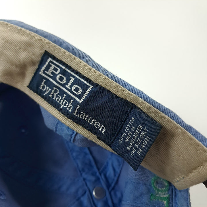 [BUNJANG] CK425 L 폴로 90s 가죽스트랩 그린포니 더스티블루 볼캡 모자 / CK425 L 폴로 90s 가죽스트랩 그린포니 더스티블루 볼캡 모자