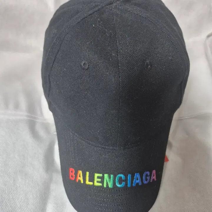 [BUNJANG] Balenciaga Rainbow Logo Ball Cap Black / 발렌시아가 레인보우 로고 볼캡 블랙