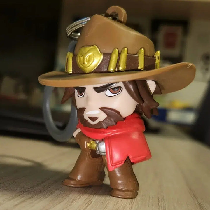 [BUNJANG] Overwatch Cole Cassidy Figure Keychain / 오버워치 콜 캐서디 백행거 피규어 키링