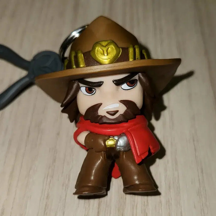 [BUNJANG] Overwatch Cole Cassidy Figure Keychain / 오버워치 콜 캐서디 백행거 피규어 키링