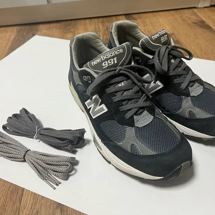 [BUNJANG] New Balance 991 UK Navy Running Shoes / 991 UK NAVY 7.5(265)