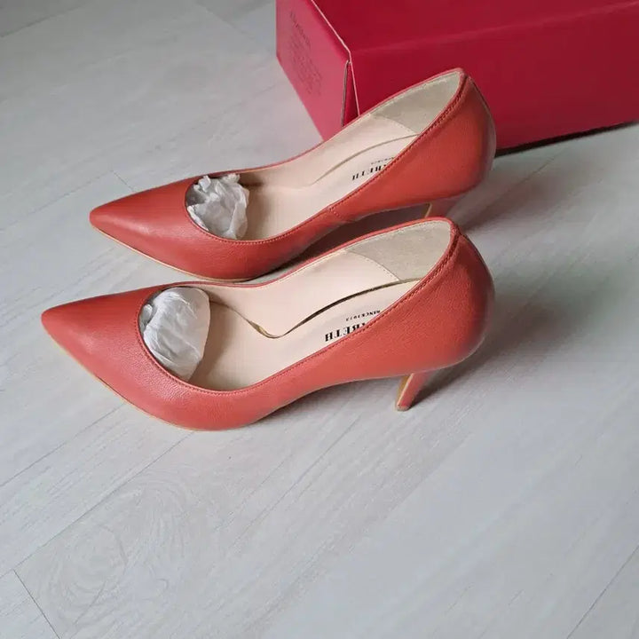 [BUNJANG] Elizabeth Orange Pumps Heel / 엘리자베스 펌프스 오렌지색 힐 새상품