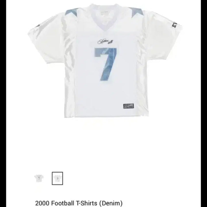 [BUNJANG] Archive Football Shirt Denim Short Sleeve / (새제품) 2000 아카이브 풋볼 셔츠 데님 반팔